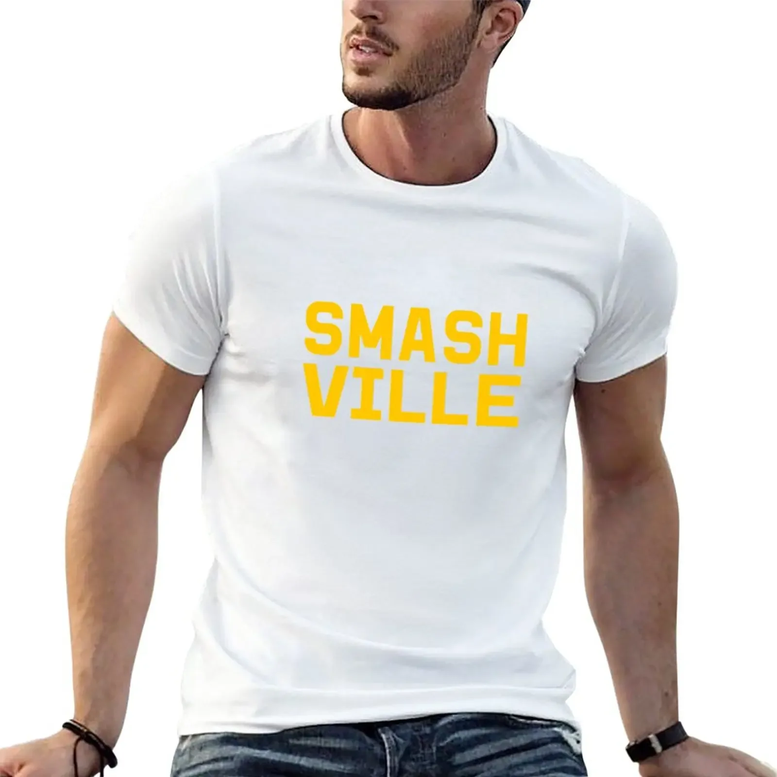 

Футболки и подарки для мужчин, новинка, мужская одежда Smashville для фаната, хоккея, аниме одежда, Новые Топы И Футболки, рубашки homme2024