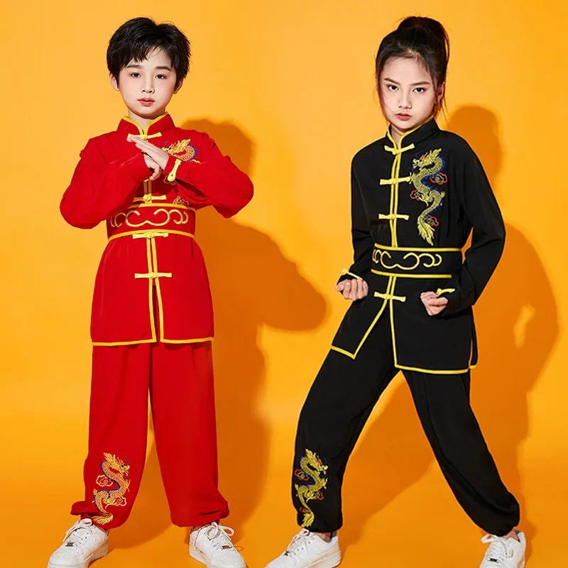 Traditional Chinese Wushu Clothing Tai Chi Uniform Kids Kungfu Outfits New Stage Performance Hanfu Martial Arts Costumes Suit tai chi clothing chinese traditional costume