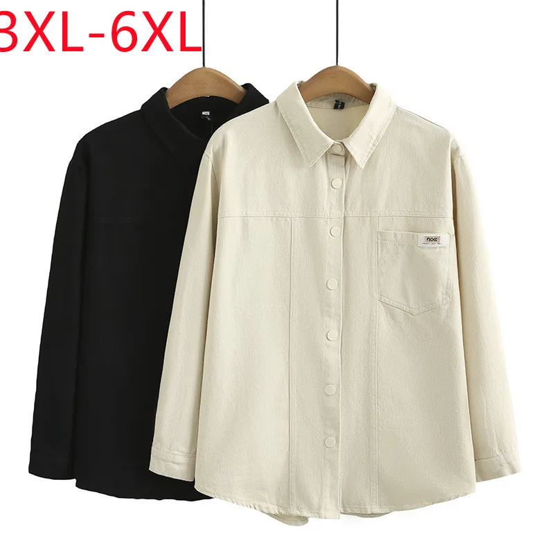 

Женская куртка с длинными рукавами O воротник черный хлопчатобумажный пальто 3XL 4XL 5XL 6XL