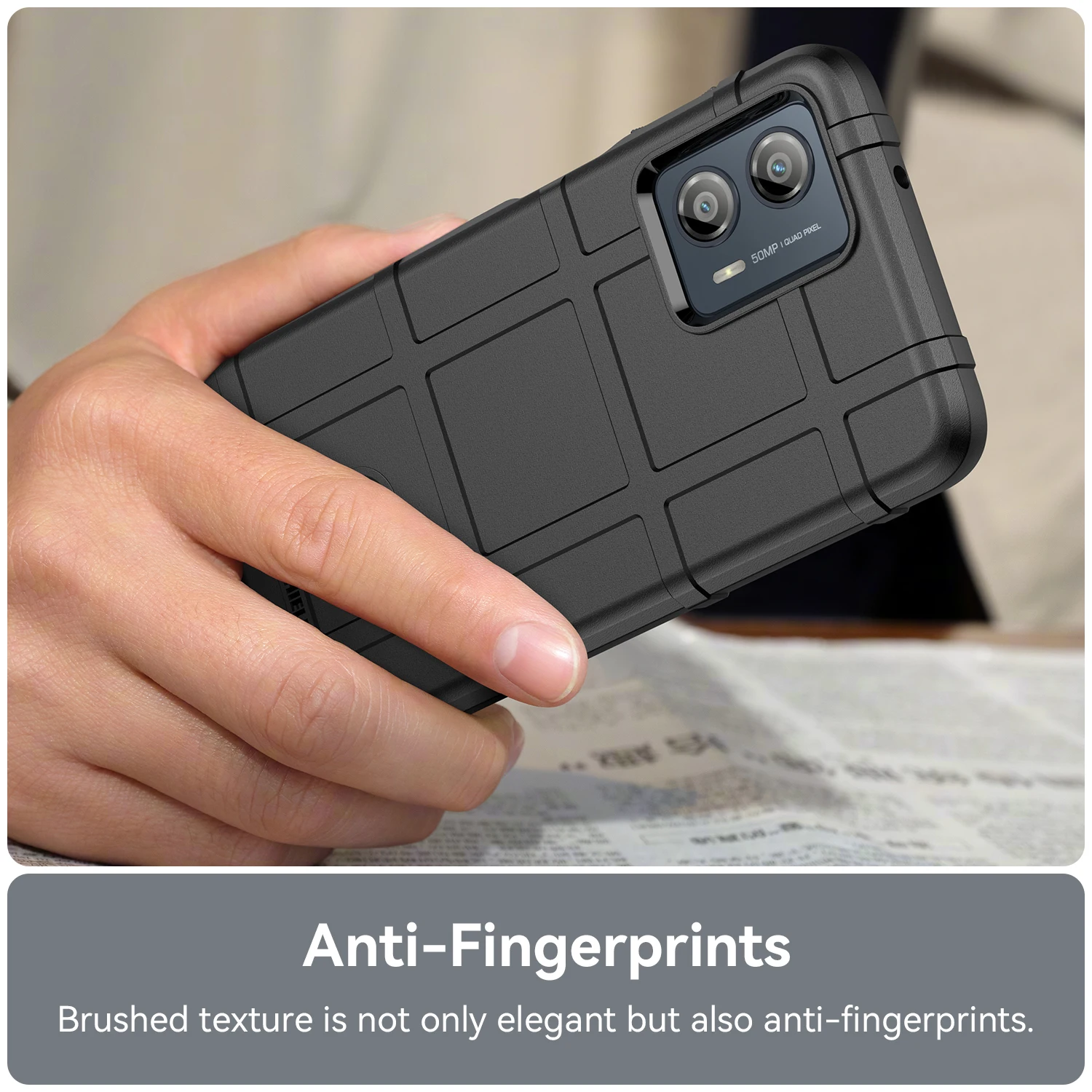 Durable Shockproof Rugged Shield Case with Soft TPU Back Cover