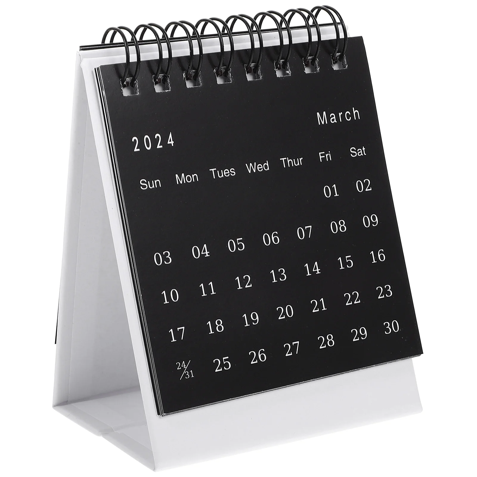 Office Month Calendar Convenient Table Calendar 2024 Mini Calendar Small English Calendar Decoration office month calendar convenient table calendar 2024 mini calendar english calendar desk ornament