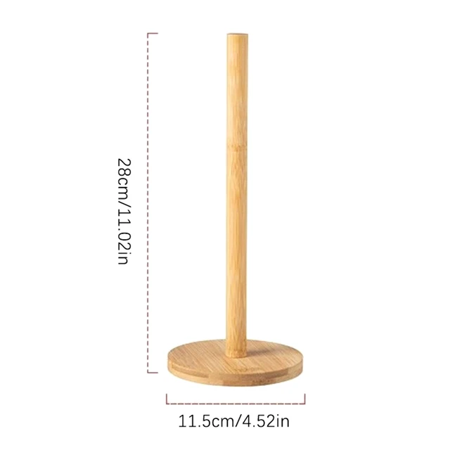 Porte-serviettes en papier rouleau en bois, support vertical, pot de poulet en papier, accessoires de rangement de toilette de cuisine, tissu chaud 6