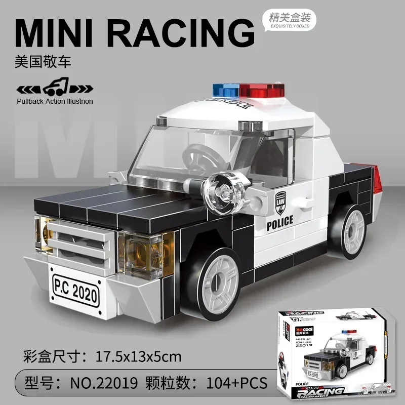 Racing Car & Vehicle Building Block Set