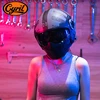 CYRIL-Casque de moto intégral, ouvert, modulaire, double lentille