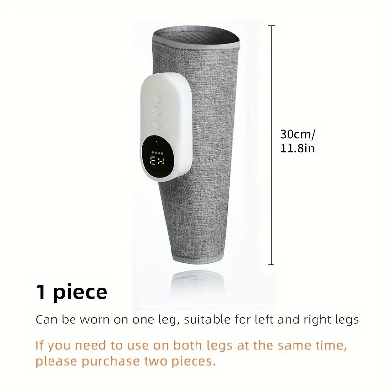 1pc Cordless Leg Massager with Heat and Air Compression for Foot, Leg, Thigh, and Knee-Perfect Gift for Christmas, Mother's Da