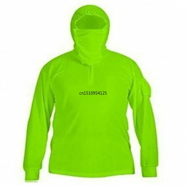 Newest Men's Fishing Clothing Hoodies With Zipper And Mask Long
