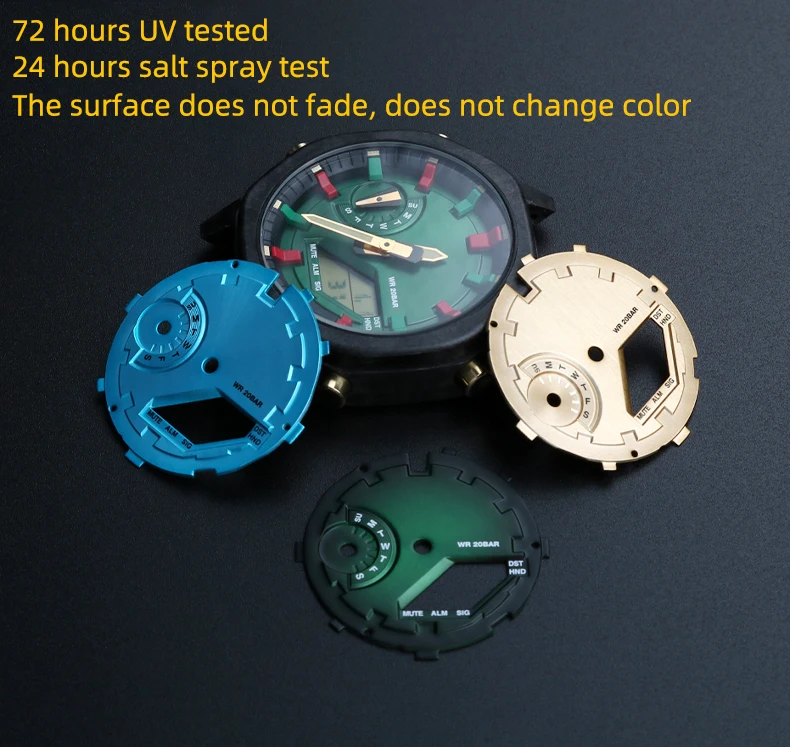 カシオG-SHOCK GA-2100 GA-2110を3rd 4th時計ケース部品ワッフル
