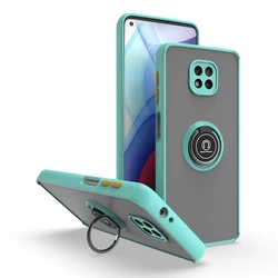 Matte Clear Kickstand Shockproof Protective Phone Case for G power 2021 (Sky blue)