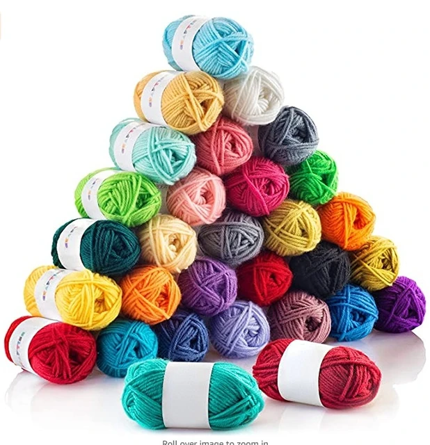  Crochet Kit Yarn 50G Dyed Colorful Milk Sweet Soft