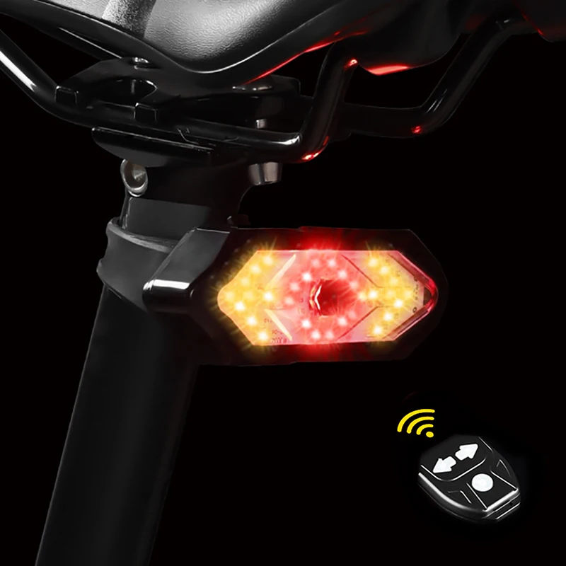 

Rear Lamp Smart Bike Wireless Remote Turn Signal Lights Bicycle LED Taillight Easily Installation Personal Bicycle Parts