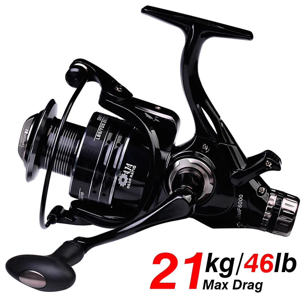 HANDING M1 스피닝 릴, 흑연 릴, 최대 드래그 12kg, 스테인리스 스틸 9 + 1 BB, 다목적 피네스 민물 낚시 릴 9 왼손 오른손 교체 가능한 낚시 릴, 최대 드래그 21kg, 잉어 낚시 릴, 기어 비율 5.2:1/4.7:1