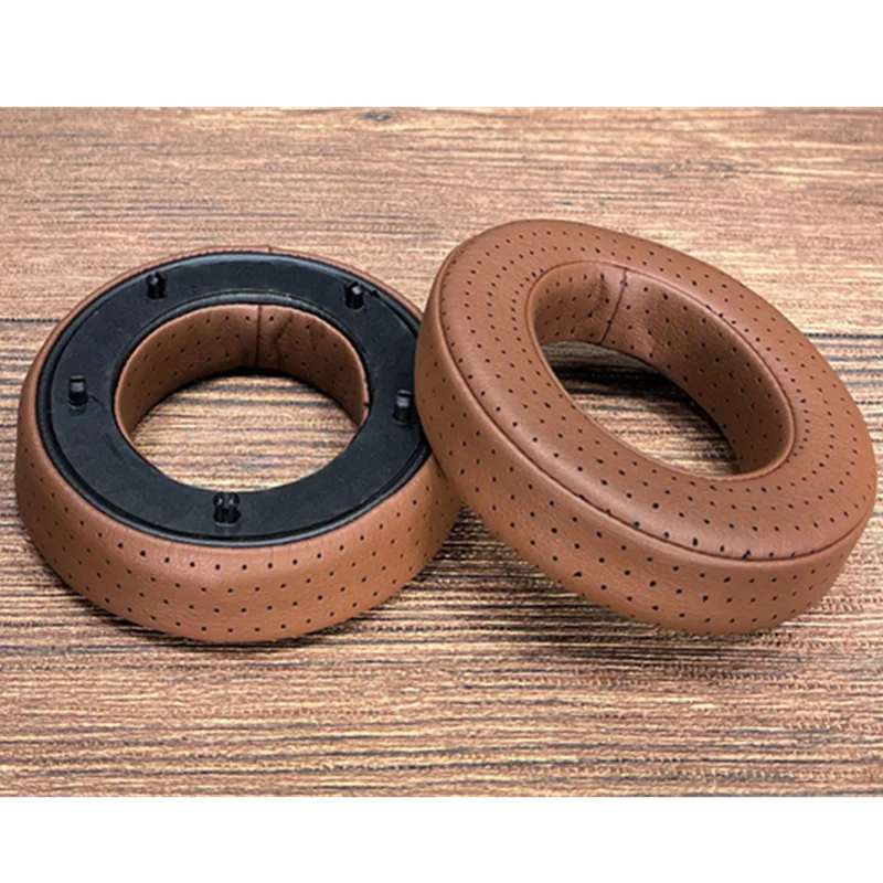 Almofadas de Couro Perfuradas da Orelha da Proteína para a Utopia Clara Focal mg Elegia Stell ia Fones de Ouvido Almofadas da Substituição Earpads Preto Cinza - Image 5