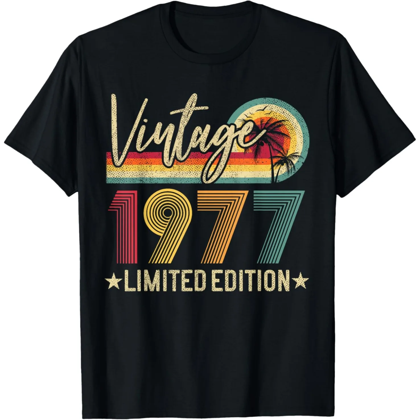 48. Geburtstag Vintage 1977 Männer Frauen 48 Jahre alt Retro T-Shirts Streetwear Old School Hip Hop Unisex Loose Clothing