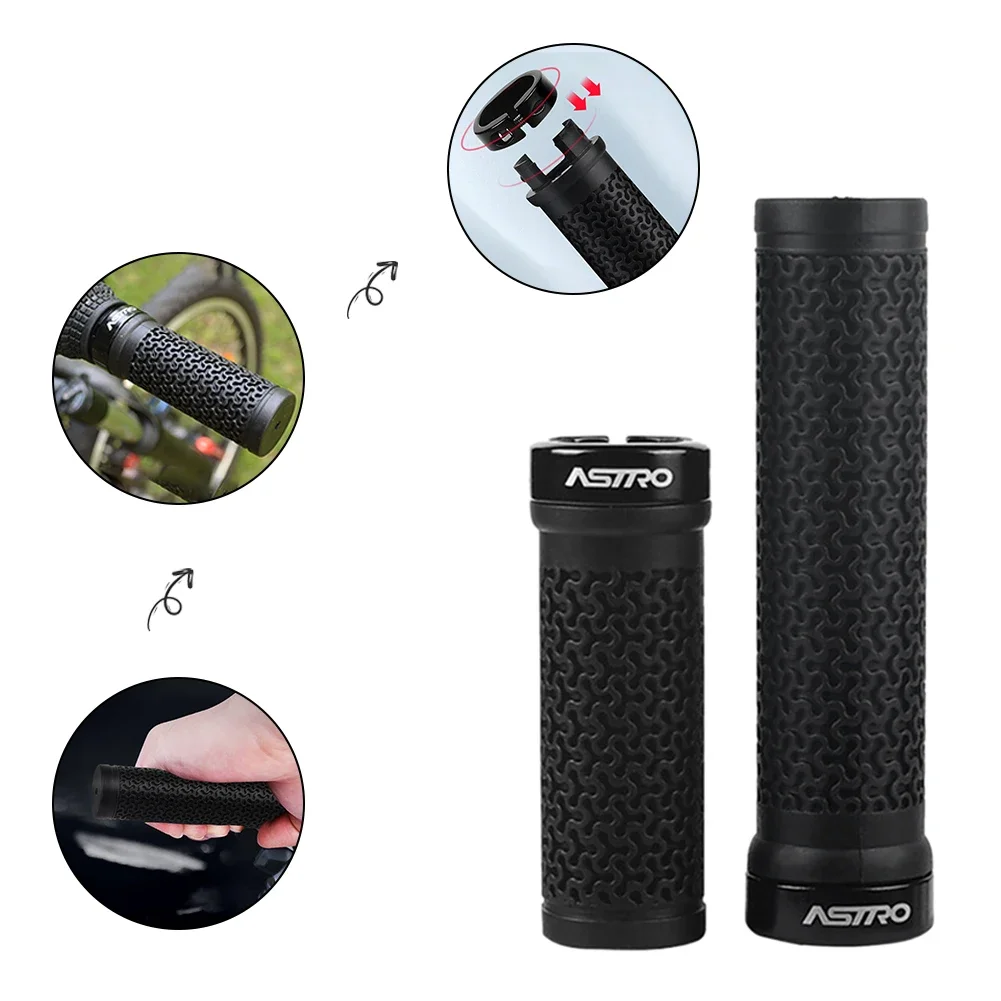 Ergonomic Wide Palm Rest Bicycle Handlebar Grips - Comfortable Long/Short Shift for Mountain & Folding Bikes