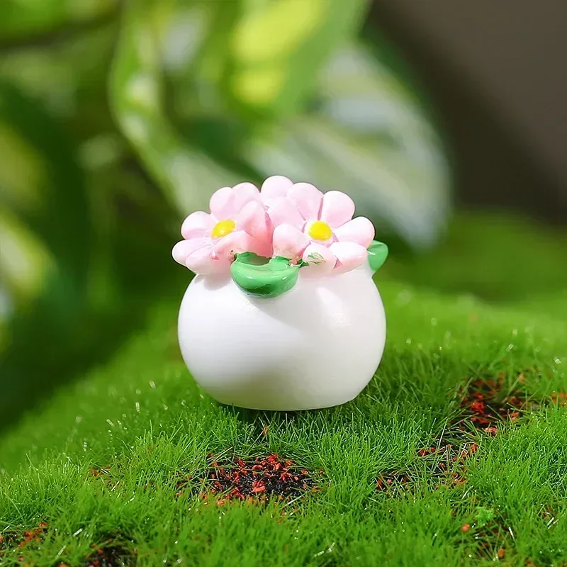 1/5pcs Dollhouse Miniature Mini Flower Potted for Green Plant in Pot Doll House Furniture Home Decor Simulation Potted Plants