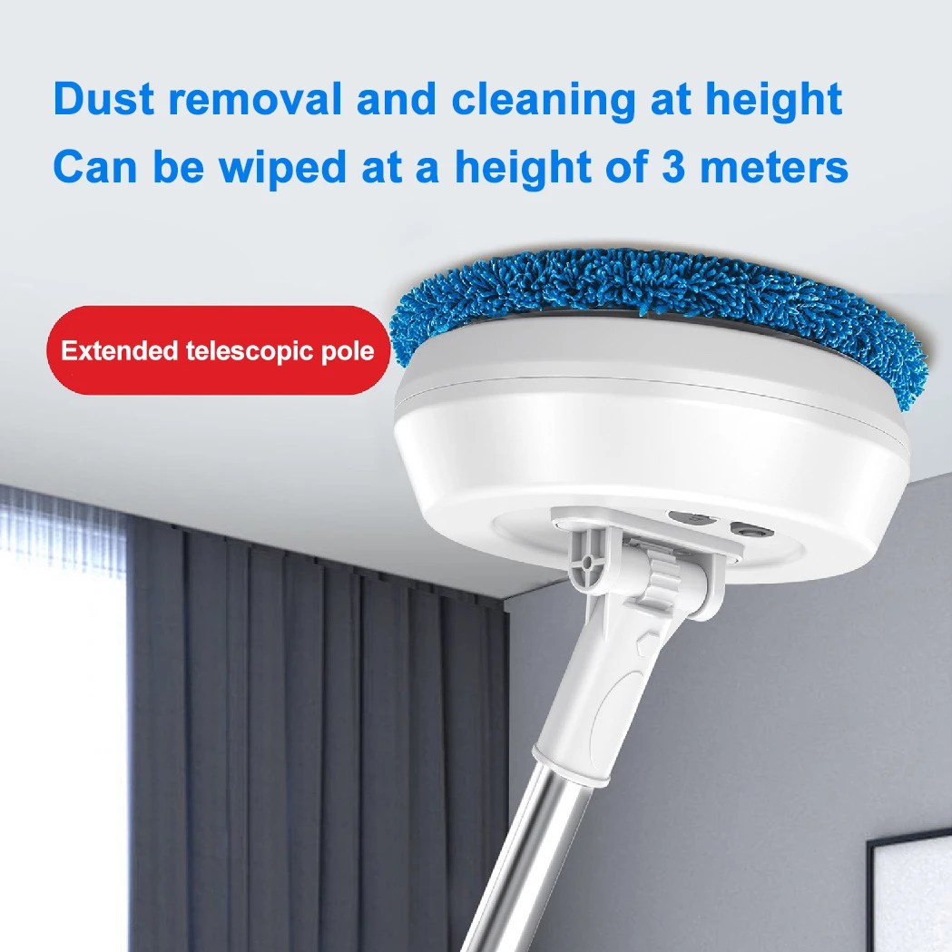 Wireless Electric Water Mop Cleaning Machine Automatic Wet Cleaner 2 in 1 Car Glass Ceiling Doors Windows Home Floor Mops 3