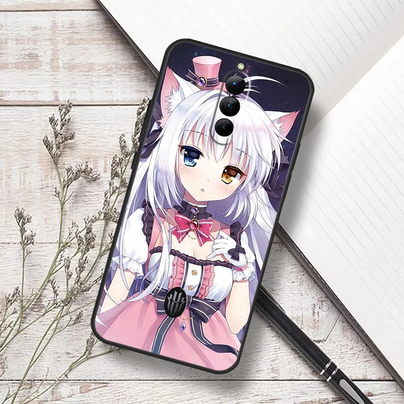Chibi Cat Girl Anime Phone Case - Stylish Protective Cover