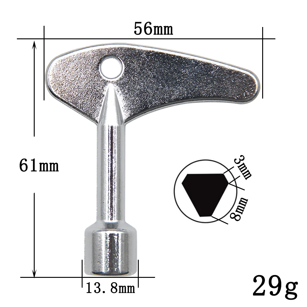 Multi-functional internal triangle key wrench elevator water meter electric control cabinet electric meter valve household tools 2