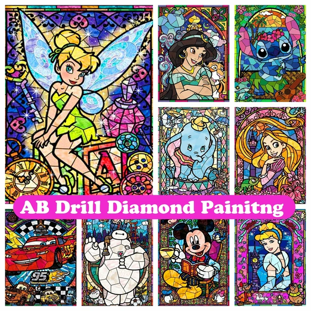 Diamond Painting Ab Rhinestones Stitch  Full Square Diamond Painting Disney  - Diamond Painting Cross Stitch - Aliexpress