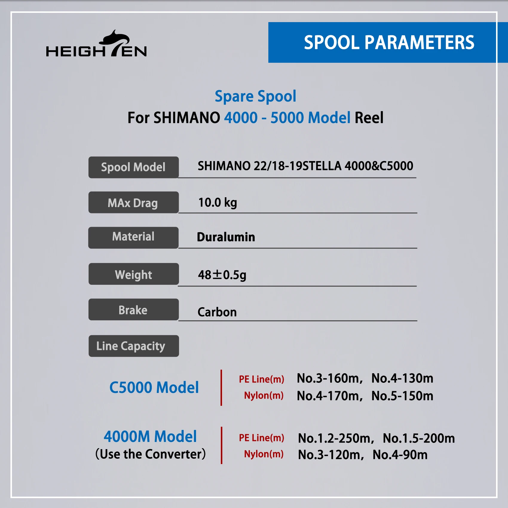 Spare Shallow Spool For 4000M C5000 Models Stella / Twin Power / Vanquish Stradic Vanford Reel spinning fishing reels fishing reels spinning fishing accessory