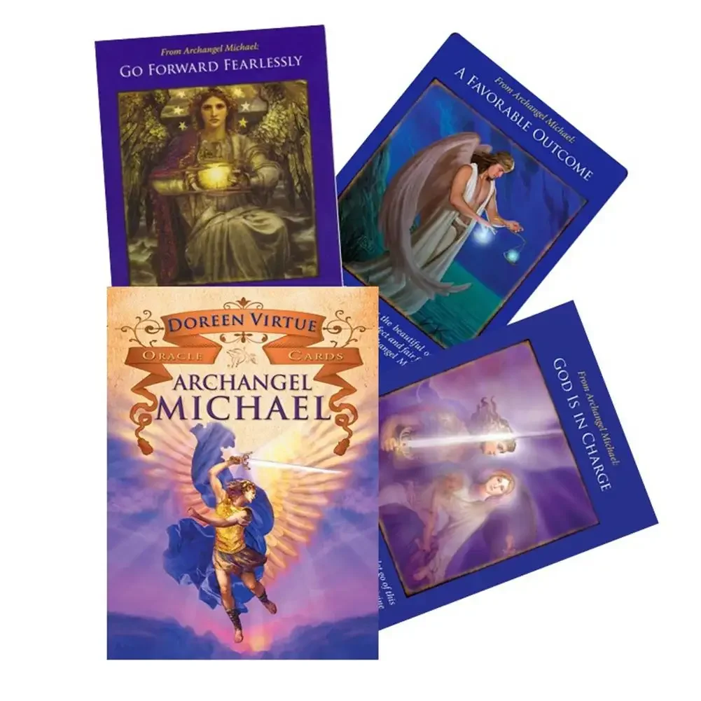 Archangel Michael Oracle Tarot Cards Board Games English Funny Board Tarot Deck Table Games PDF For Families Party