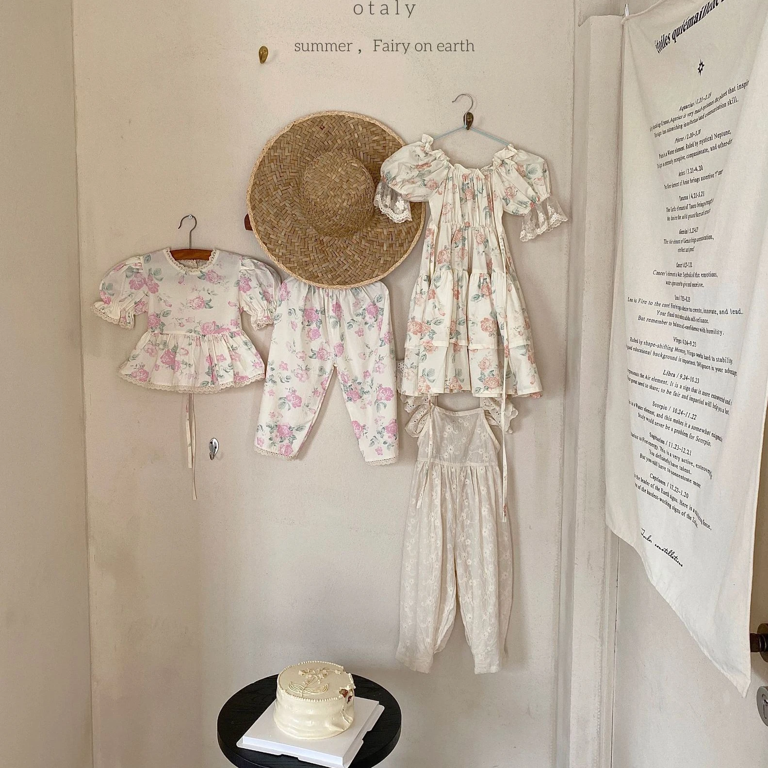 Vintage Floral Embroidery Girls' Romper 3