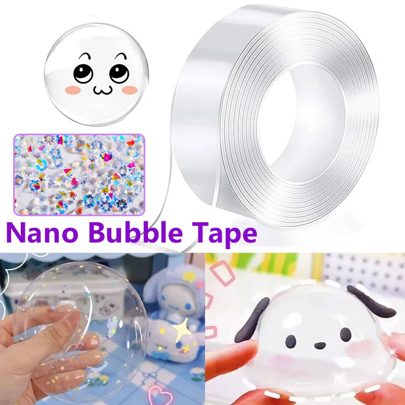 2M Nano Tape Bubbles Tape Double Sided Tape Ballon Adhesive Transparent