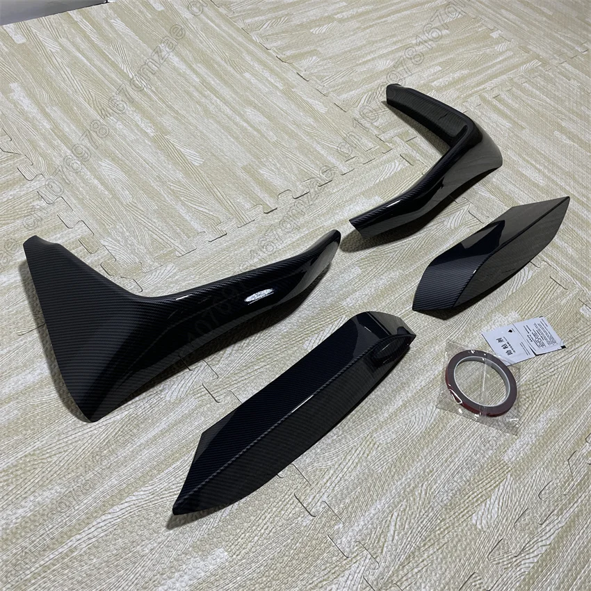 블랙 자동차 앞 범퍼 립 사이드 스플리터 카나드 스포일러, BMW 3 4 시리즈 M3 M4 F80 F81 F82 F83 2013-2020 안개등 그릴 트림