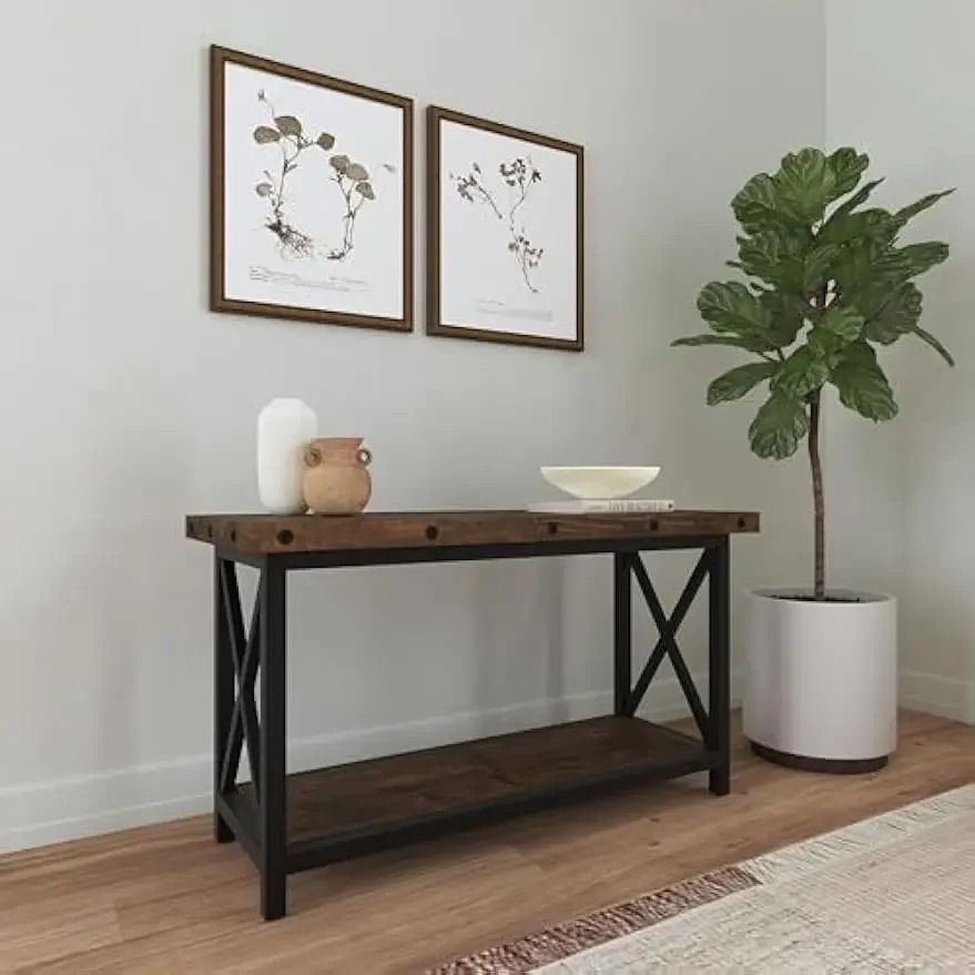 Carpenter Sofa Table, Brown 4