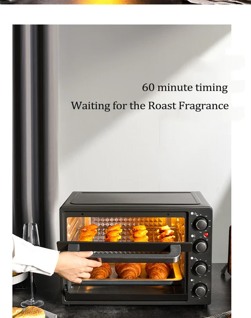 Toaster Oven Broilers Chef's Convection Toaster Oven electric oven hornos  para panaderia - AliExpress