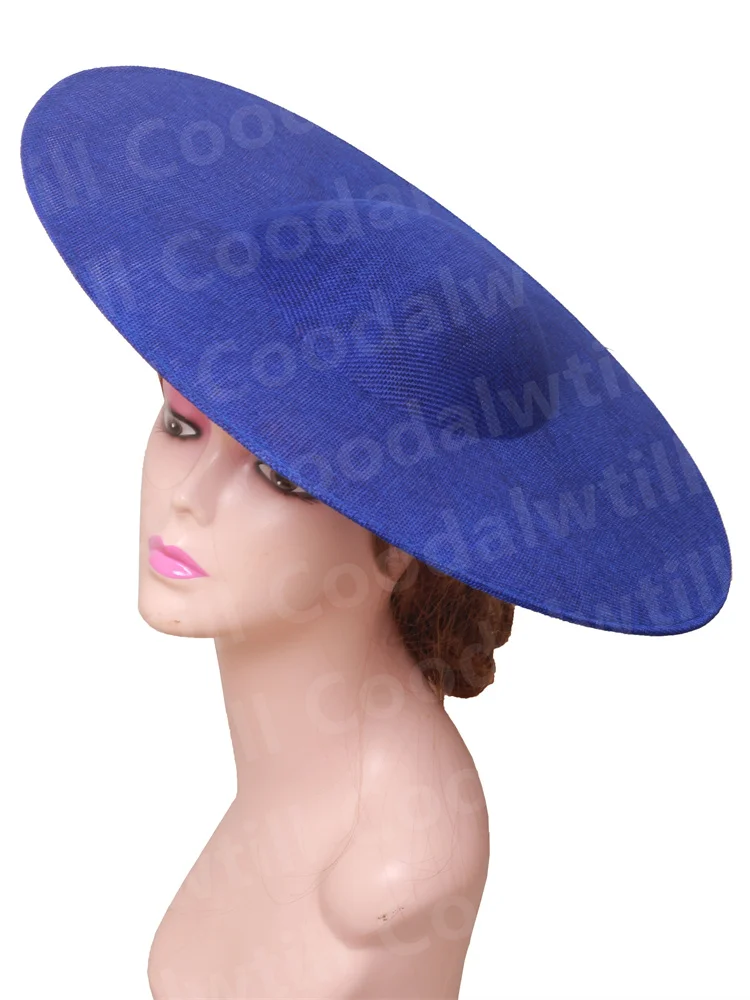 40CM Große Fascinator Basis DIY Haar Zubehör Hut Frauen Derby Hochzeit Kopfschmuck Damen Kirche Rennen Maillinery Kappe Liefert – Detail 28