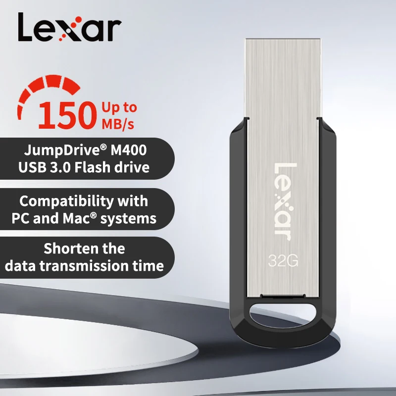 렉사 M400 USB 3.2 펜 드라이브 32GB 64GB 128GB 256GB 플래시 메모리 스틱 USB 점프드라이브 메탈 암호화 U 디스크 (노트북용)