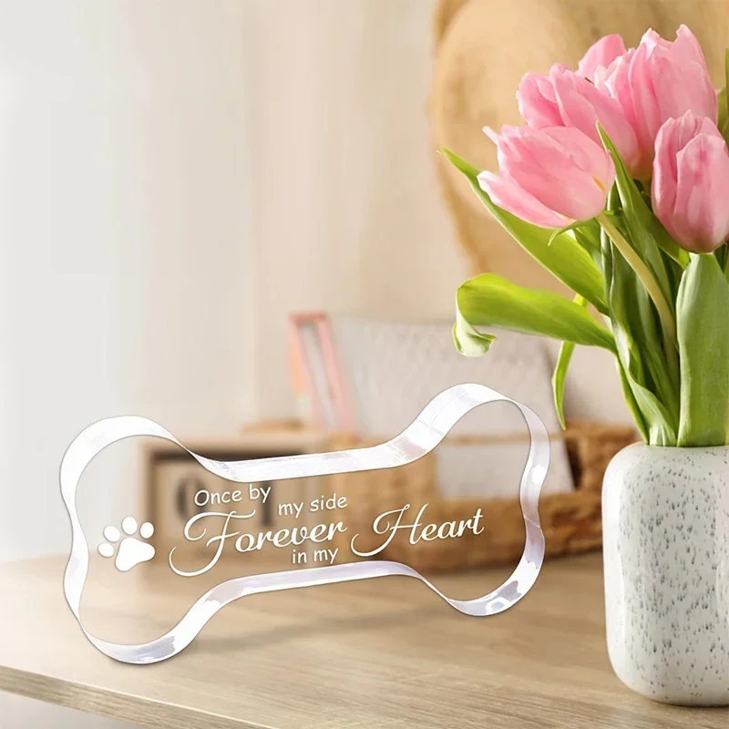 Acrylic Pet Dog Memorial Plaque Pet Memorial Gifts Dog Keepsakes Decorative Gifts People Lost Dogs Home Decor dog memorial statue pet memorial stones