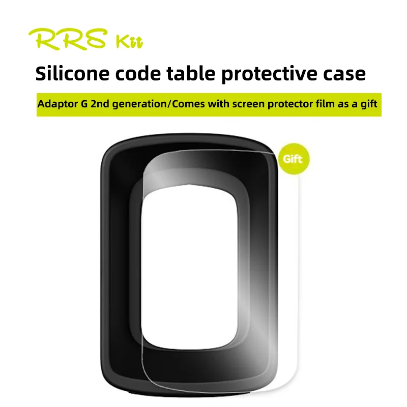 Voikoli Silicone Protective Case For XOSS G/G+ GPS Cycling Computer - Black Soft Cover