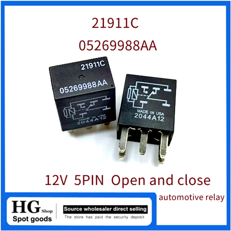 1-5 teile/los original 21911c 12v ein offenes offenes dc12v 05269988aa 35a 12v 5pin Kfz-Relais – Detail 1