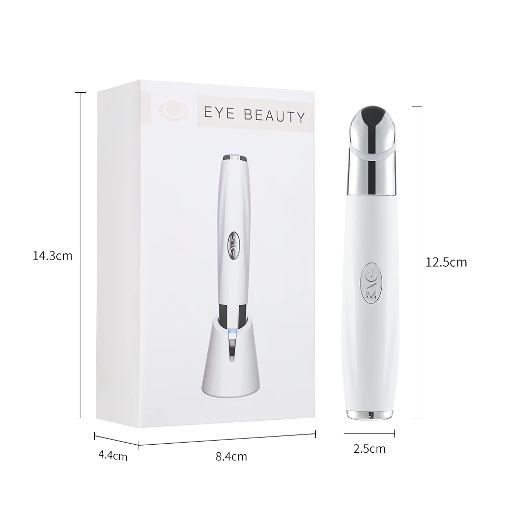 Colorful eye beauty equipment Eye massager Hot compress vibrating essence Importer red blue purple eye care Black circles re