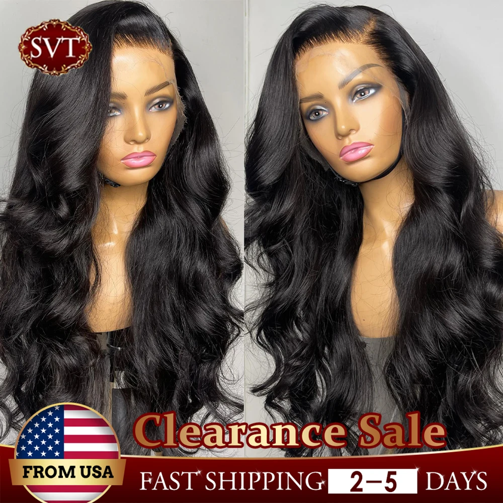 

Женский парик с прозрачной сеткой SVT, плотность 180%, 13x6, HD, натуральные волосы, волнистые волосы, индийские парики на сетке
