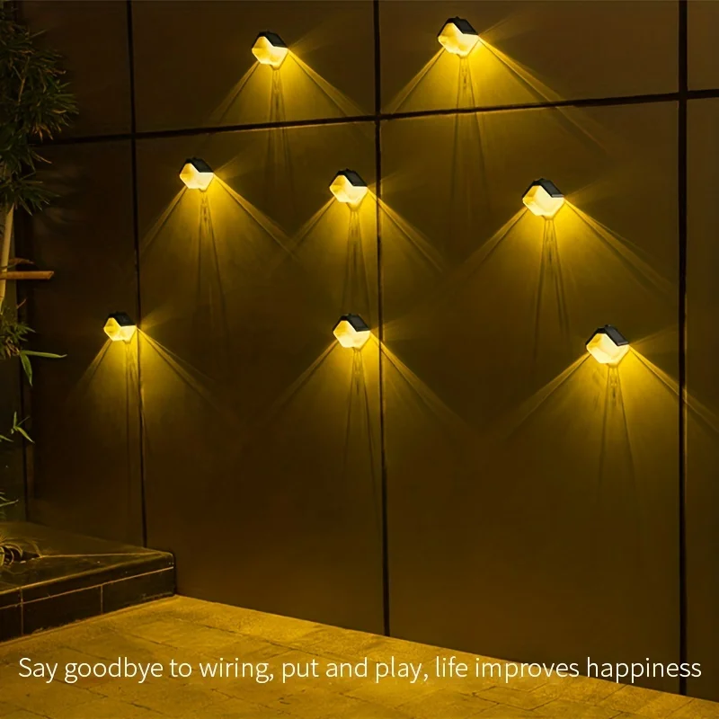 

Люстра из ледяного кирпича на солнечной энергии, меняющая цвет, уличное украшение, подвесные светильники для сада, Индукционная Атмосфера управления освещением для внутреннего дворика