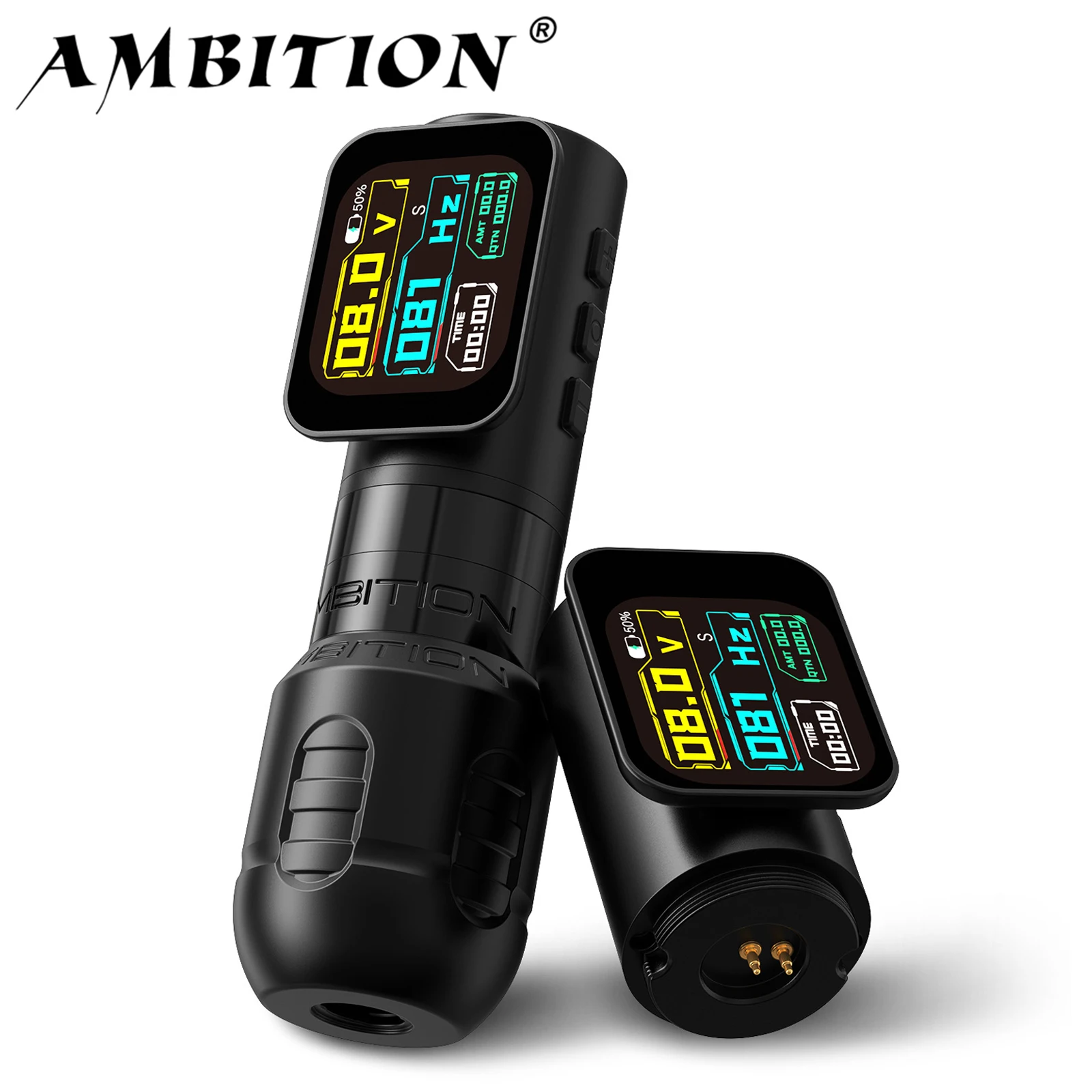 Ambition Zetton Pro Straight Rod Stroke 3.5+4.0mm Wireless Tattoo
