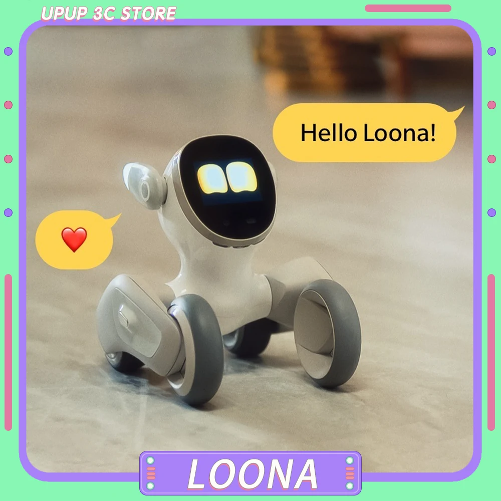 Loona Robot Dog Intelligent Smart Robot Emotional Accompany Voice AI Robots Pet Cute Game Electronic Kids Gift Toys