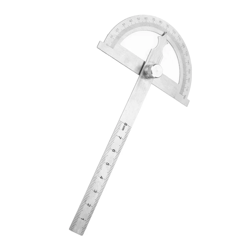 0-180도 스테인레스 스틸 각도기, 각도 측정기, 15cm 자, 각도 측정자, 스테인레스 스틸 각도기
