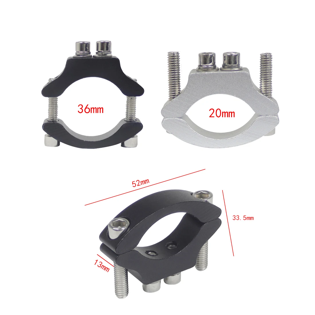 Handlebar M6 Fixed Screw Bike Cycling Clip Clamp Flashlight Torch Mount LED Front Light Holder Motorcycle Bicycle Accessories