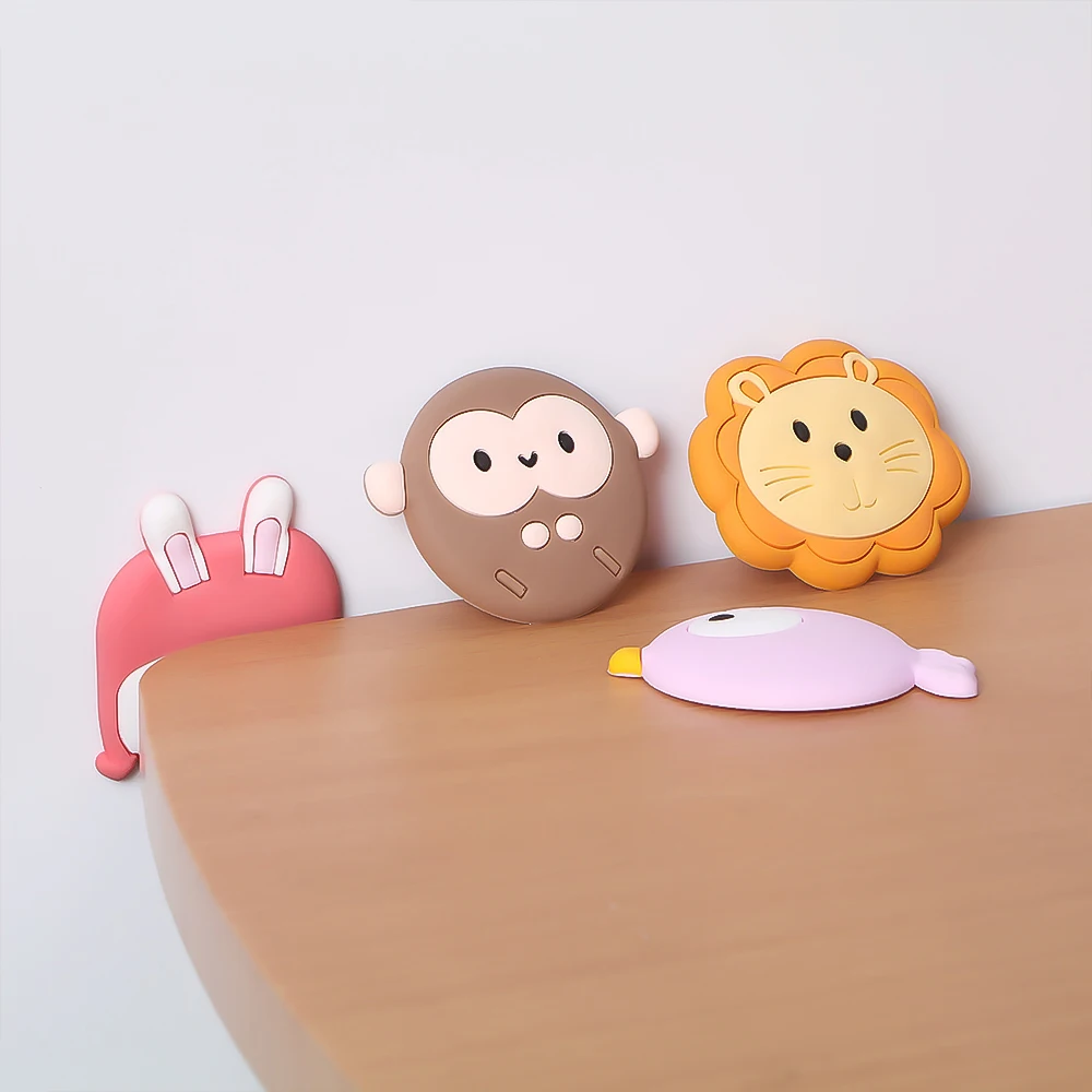 Cartoon Door Stopper Silicone Handle Bumpers Self-adhesive Wall Protector Mute Anti-Shock Stickers Wall Mat for Home Improvement door stopper silicone door stopper door stopper bumpers