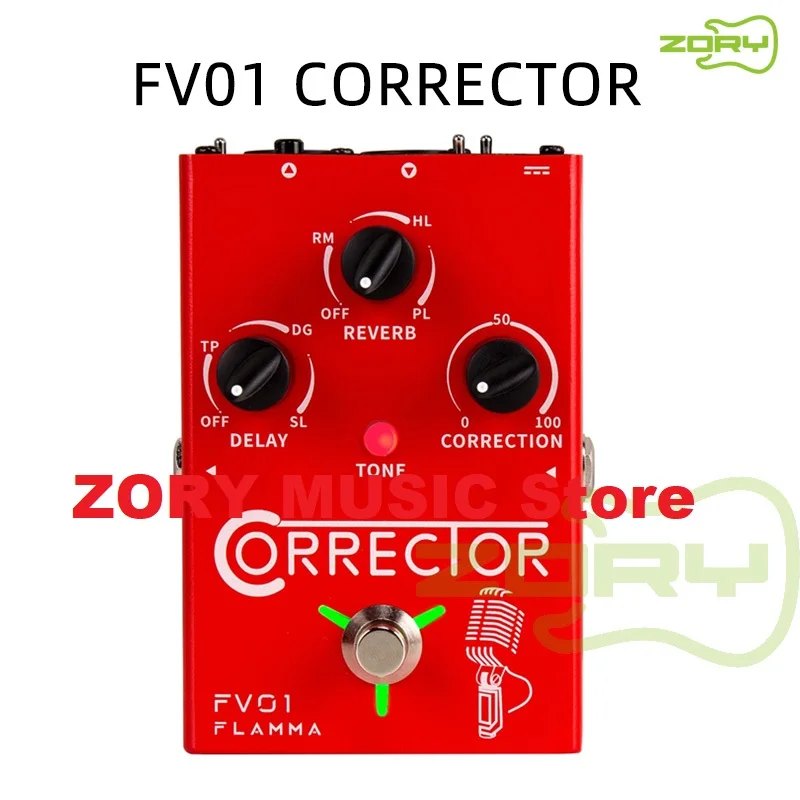 FLAMMA FV01 Vocal Pitch Correction Effects Processor Delay Reverb