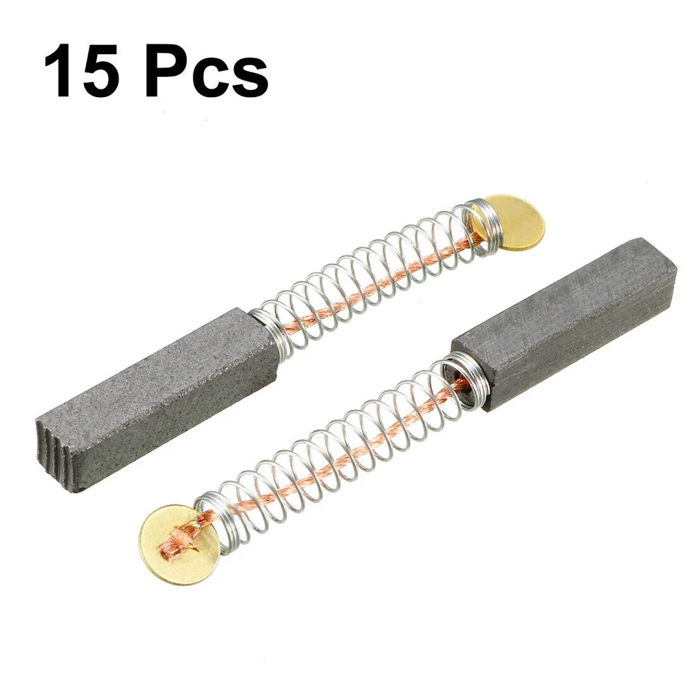 15 Stück 20 x 5 x 5 mm Kohlebürsten für Elektromotoren Ersatzkohlebürsten Elektrowerkzeuge Zubehör – Detail 8