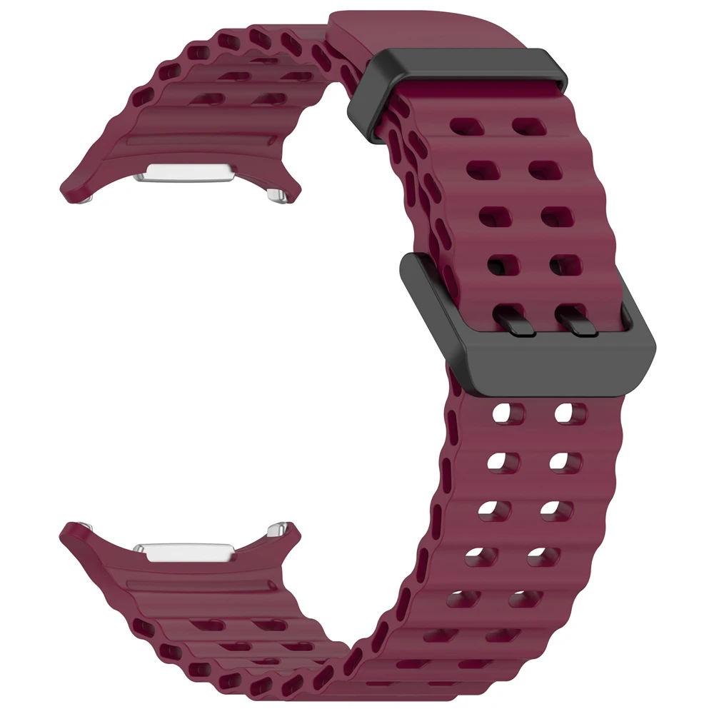 Magnetic Folding Buckle Sport Silicone Watch Strap Bracelet