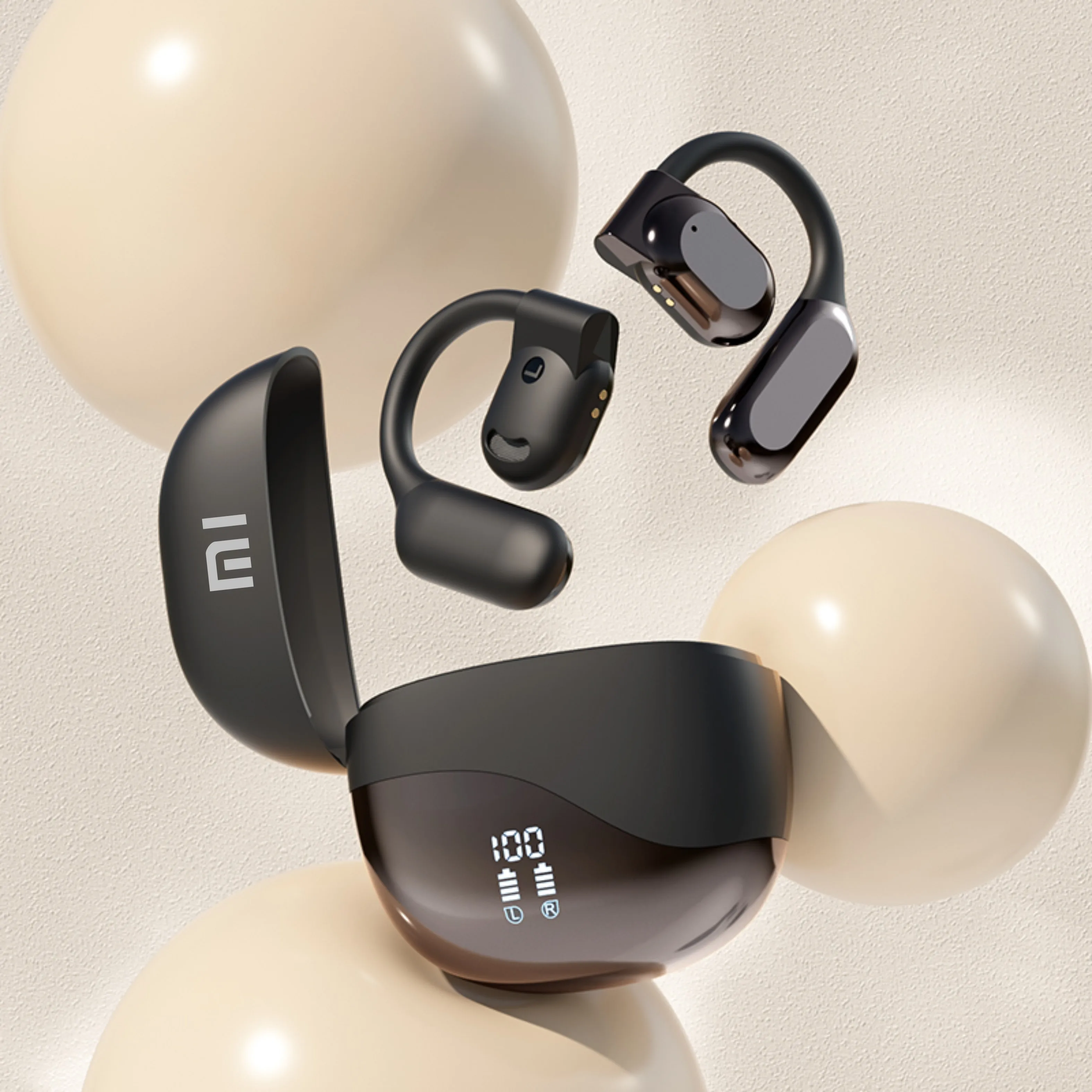 thumbnail image 1 of Auriculares inalámbricos Bluetooth Xiaomi M62 con pantalla táctil inteligente, llamadas con idioma ultra claro, auriculares deportivos a prueba de agua, 1 of 5