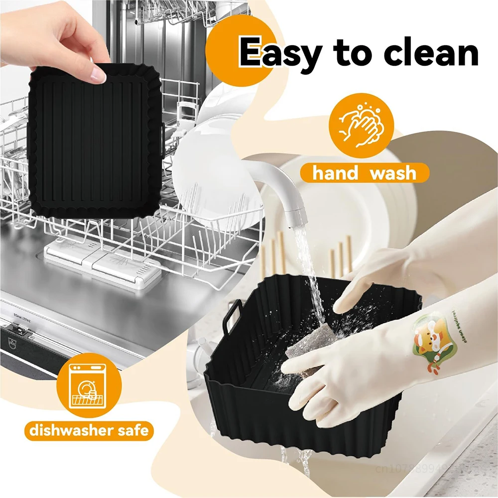 Air Fryer Liners Air Fryer Accessories Silicone Air Fryer Liner for Tefal