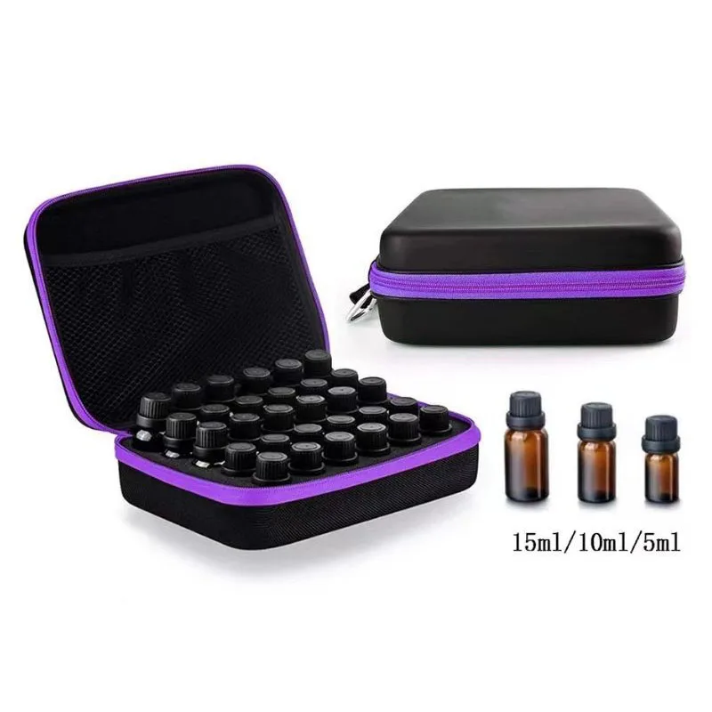 

Essential Oil Case for DoTERRA 30 Slots 5ML 10ML 15ML Essential Oil Storage Bag Carrying Hanging Perfume Bottles Organizer