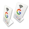 nfc stand 13.56Mhz Programmable Google Reviews NFC Stand Table NT/AG213 144 Bytes Google Review Display nfc card Reviews Stand 4
